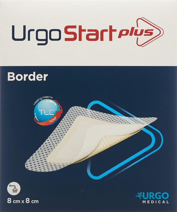 Actual product image Urgo Plus Border Self-adhesive polyacrylate wound dressing with microadhesive TLC-NOSF wound healing (1130.25 ml)
