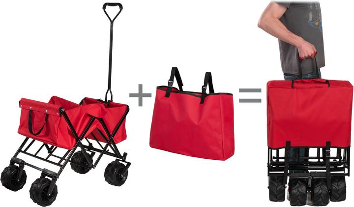 Image du produit tectake Chariot de jardin tout-terrain