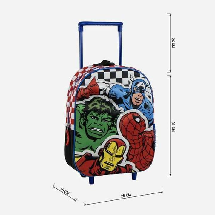 Actual product image Cerda Schulrucksack 3D mit Rädern The Avengers 25,0 x 31,0 x 10,0 cm