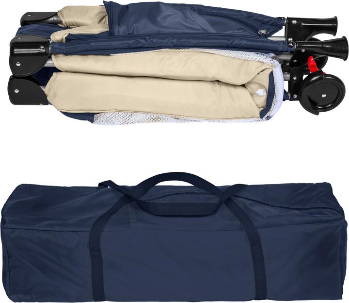 Actual product image tectake Travel cot with carrying bag