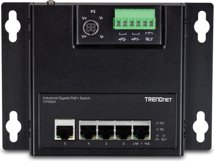 Immagine prodotto Trendnet Interruttore industriale 5 porte Gbit Unman. PoE+ FA metallo (5 porte)