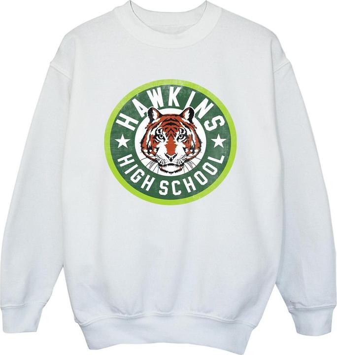 Produktbild Netflix Stranger Things Hawkins Tiger Circle Sweatshirt Mädchen (152, 158)