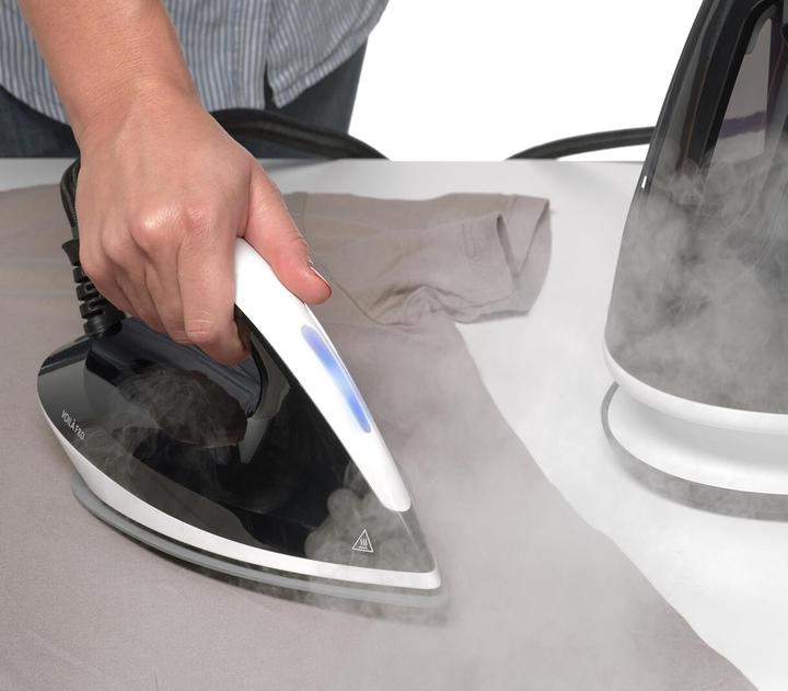 Actual product image Viola Dampfbügeleisen mit Dauerbeladung, 8 Bar Druck, Anti-Kalk, automatische Programme (400 g/min)