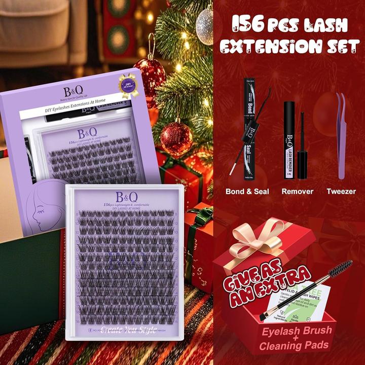 Image du produit B&Q Lash Extension Set mit Kleber und Applikatoren (Cils artificiels, Colle pour cils, Applicateur de cils)