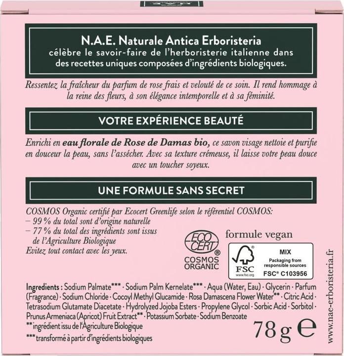 Immagine prodotto N.A.E. Naturale Antica Erboristeria Barretta purificante delicata per il viso, con certificazione (Salviette detergenti per il viso)
