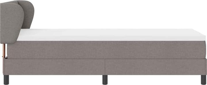 Actual product image VidaXL Box spring bed with mattress fabric taupe (80 x 200 cm)