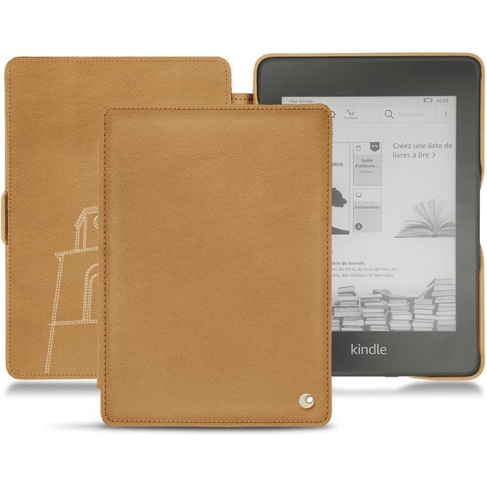 Noreve Lederschutzhülle horizontal (Kindle Paperwhite 2018), Tablet Hülle, Braun