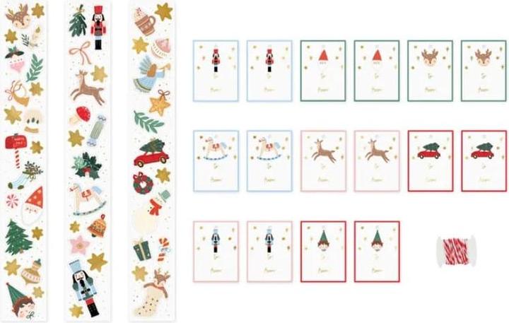 Produktbild Partydeco Mini stickers Merry Christmas, mix (1 pkt / 1 pc.) (1 Stück)