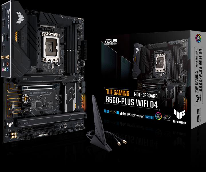 Productafbeelding ASUS TUF GAMING B660-PLUS D4 (LGA 1700, Intel B660, ATX)