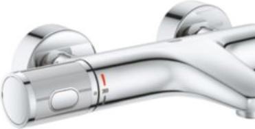 Actual product image Grohe Precision Feel Thermostat-Wannenarmatur, mit ProGrip-Griff, wassersparend, chrom