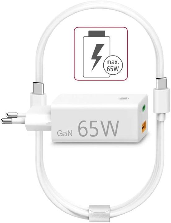 Immagine prodotto Hama Caricabatterie GaN + cavo USB (65 W)
