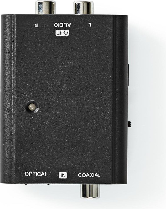 Immagine prodotto Nedis Connessioni a 2 vie del convertitore audio digitale - Ingresso: 1x S / PDIF (RCA) jack / 1x TosLink (0.05 m, Ottico)