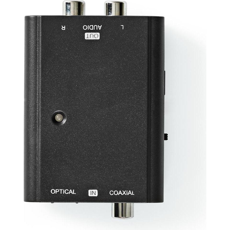 Nedis Digital Audio Converter 2-Weg Anschlüsse - Eingang: 1x S / PDIF (RCA) Buchse / 1x TosLink Buch (0.05 m, Optisch), ...