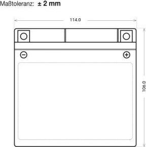 Produktbild Panther Batterien Motorradbatterie AGM YTX5L-BS 12V 4Ah (12 V, 4 Ah)