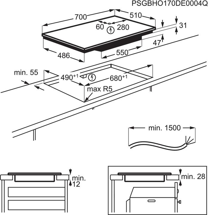 Actual product image Electrolux GK69TSO