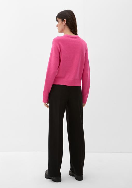 Image du produit s.Oliver Strickpullover Pullover mit geschlitztem Ärmelsaum (44)