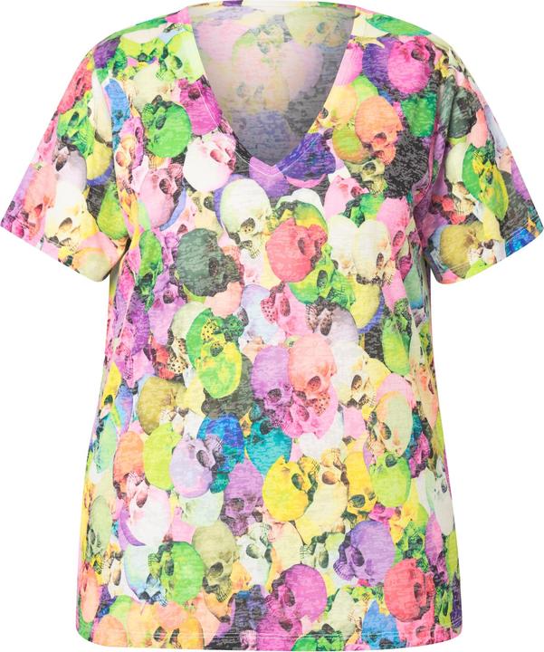 Actual product image Angel of Style T-Shirt, Totenkopf-Muster, Halbarm (46)