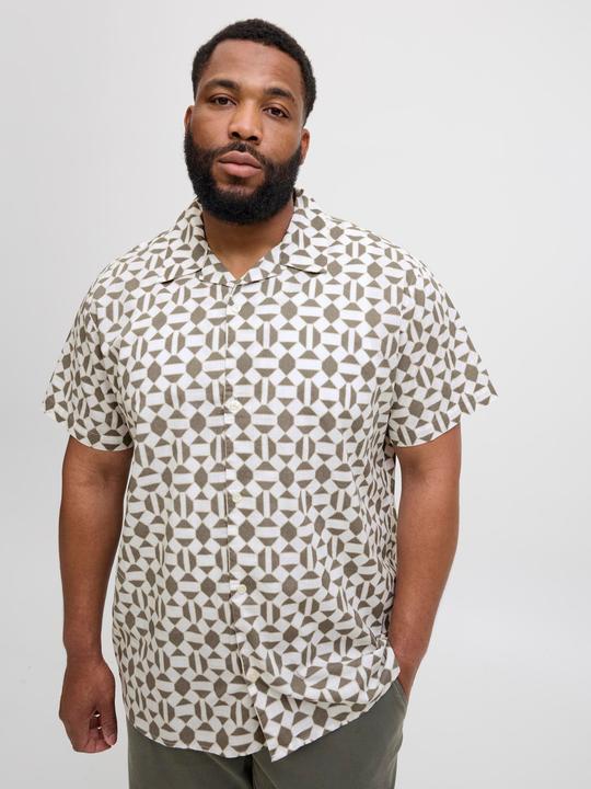 Actual product image Jack & Jones Jprblukevin Print Resort S/S Shirt Pls (4XL)