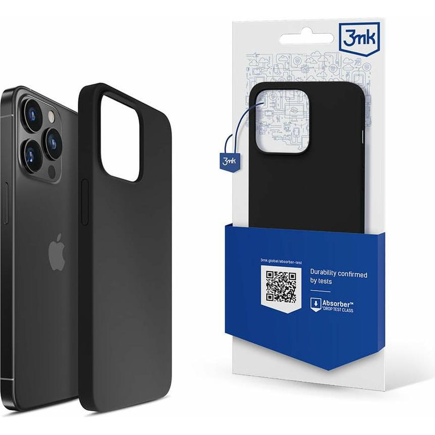 Thumbnail - 3MK Silicone Case iPhone 13 Pro Max 6,7" czarny/black (Apple iPhone 13 Pro Max), Smartphone Hülle, Schwarz