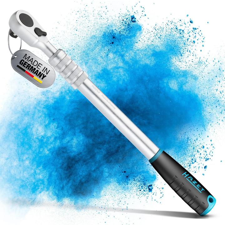 Actual product image HAZET HiPer fine-tooth reversible ratchet ∙ extendable 916HPLG ∙ Square, solid 12.5 mm (1/2 inch) ∙… (1/2")