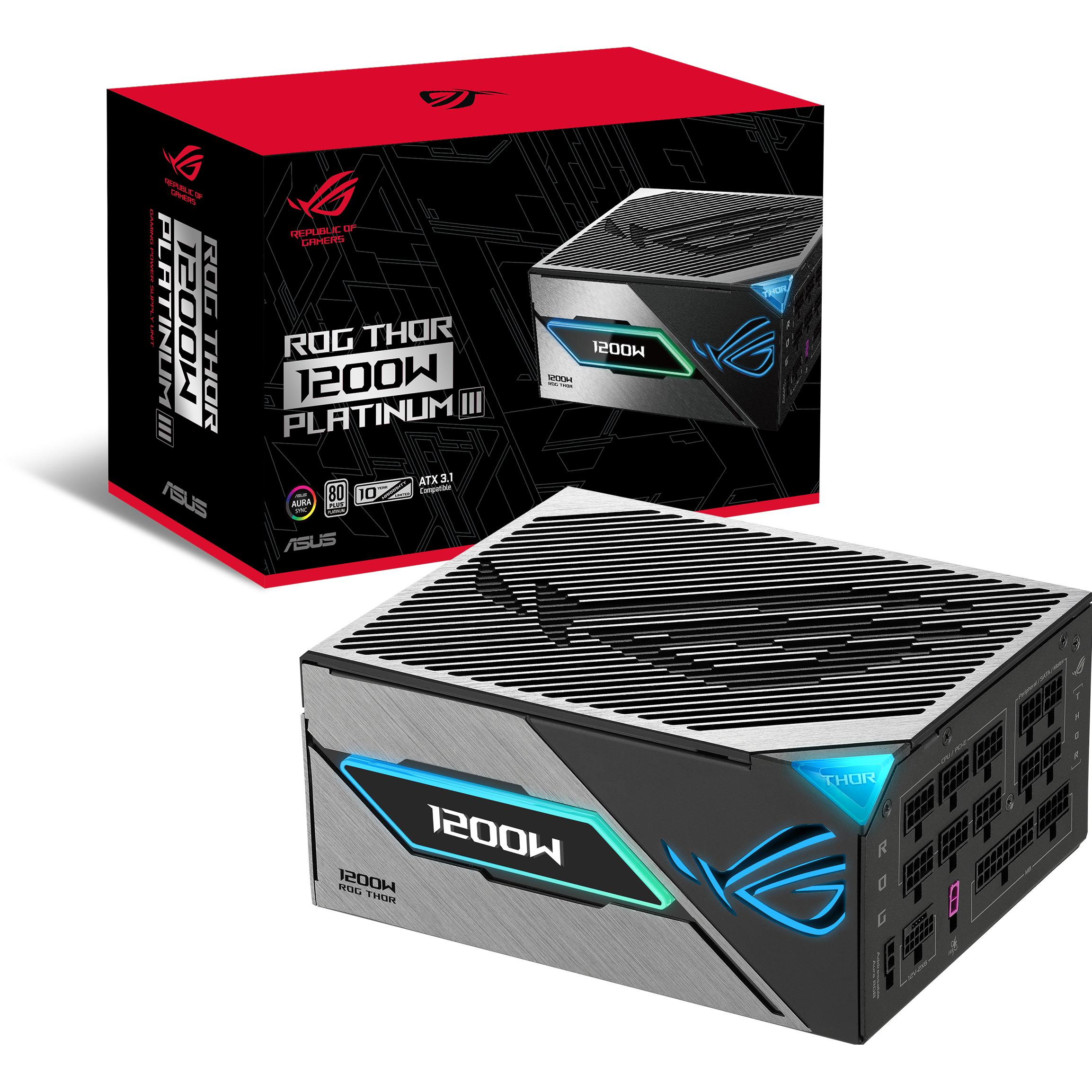 ASUS ROG Thor 1200P3 (1200 W), PC Netzteil, Schwarz