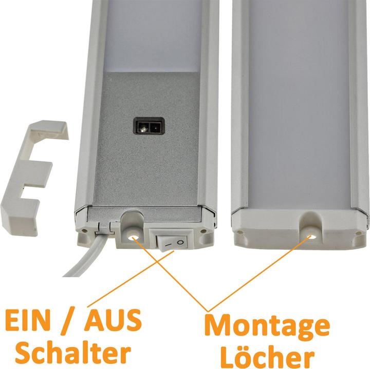 Produktbild Chilitec LED-Unterbauleuchte Comprido 600 CCT, EEK: G, 3000...6500 K, 60 cm (845 lm)