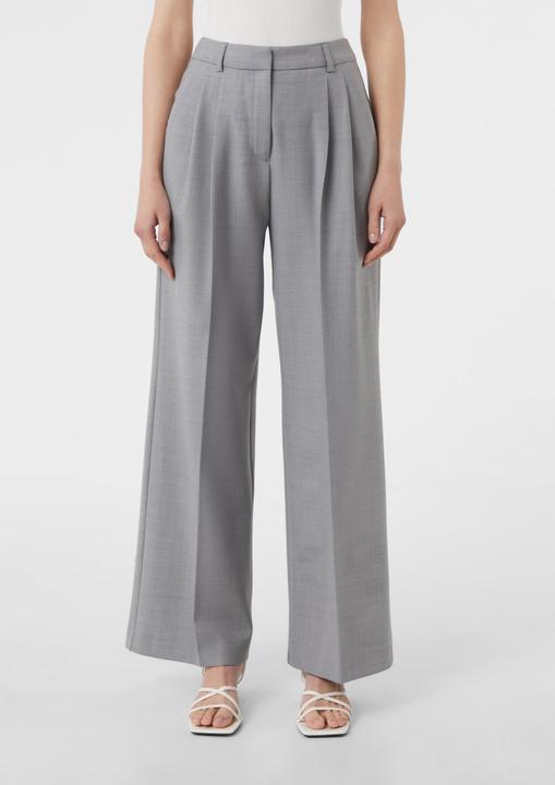 Produktbild Comma Hose Weite Bundfaltenhose aus fliessendem Flanell (38)