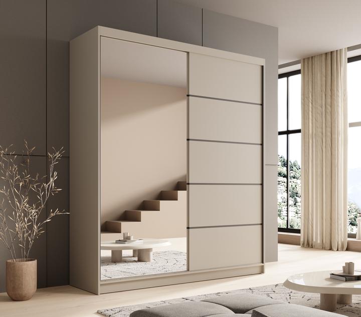 Produktbild ADRK Furniture Schiebetürenschrank mit Spiegel Nico 180 (180 x 58 x 215 cm)