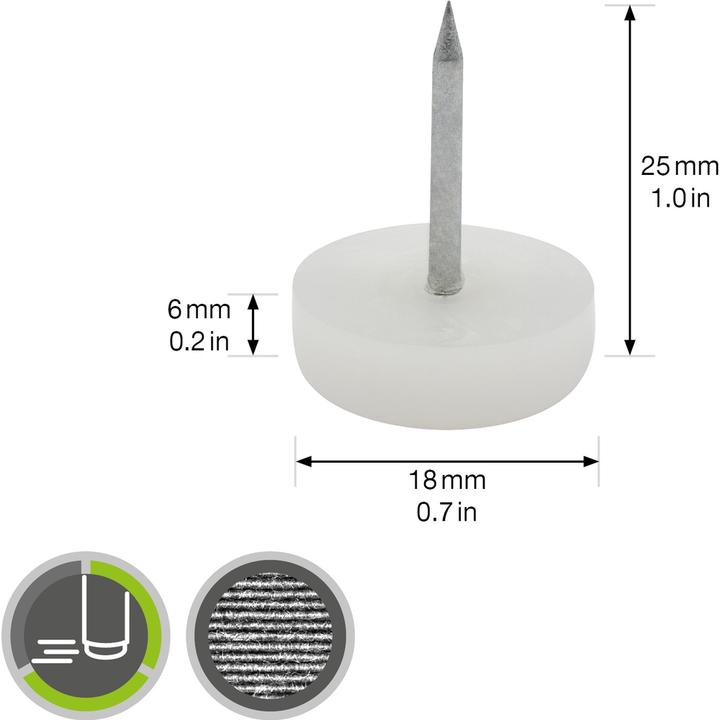 Produktbild Möbelgleiter (Kunststoffgleiter, 4 Stk.)