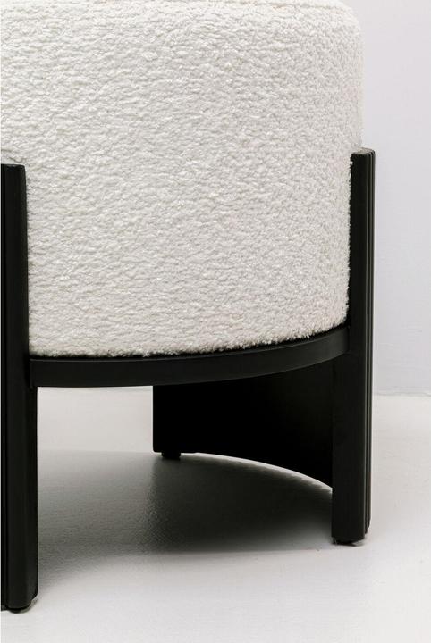 Actual product image Kare Design Hocker Samu Schwarz Ø43cm