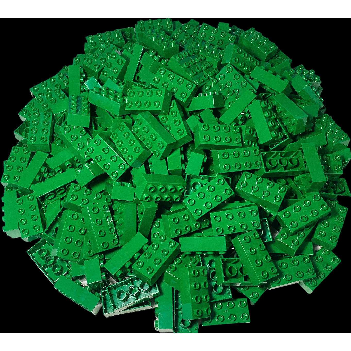 LEGO Duplo 2x4 Steine Grün - 250 Stück - Grundbausteine Green 3011 NEU (3011)
