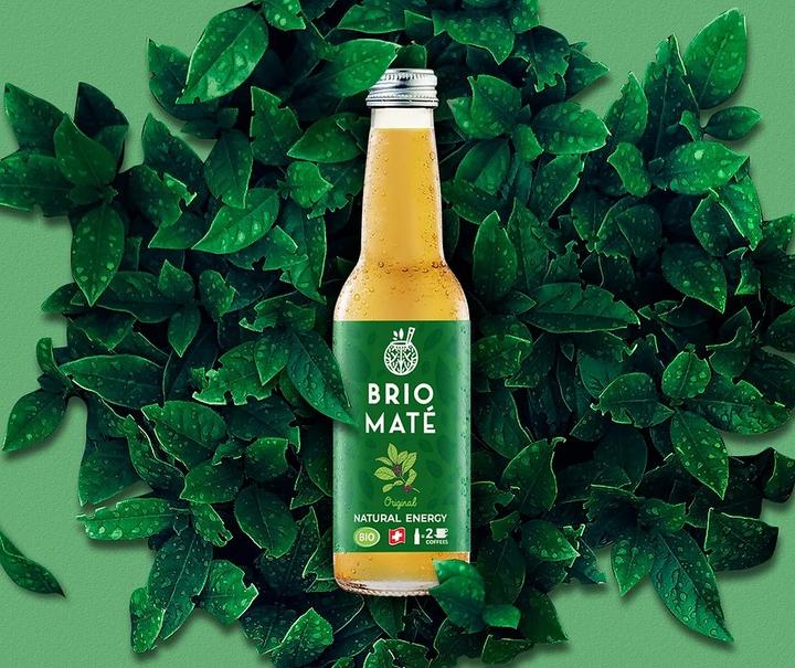 Actual product image Brio Mate ORIGINAL Natural Energy glass bottle box (24 x 33 cl)