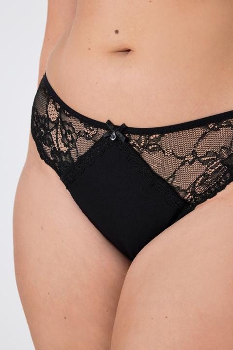 Produktbild Ulla Popken Strings, 3er-Pack, Spitze (3er Pack, 46, 48)