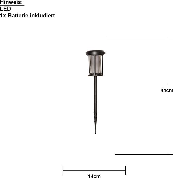 Produktbild Star Trading Solar Pollerleuchte Alippa (15 lm, IP44)
