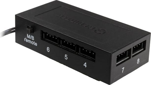 Produktbild Raijintek Iris 12 Rainbow A-RGB LED-Lüfter, 3er Set inkl. Controller (120 mm, 3 x)