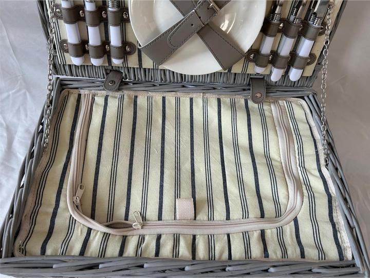 Actual product image HTI-Living Picnic basket for 4 people Finie grey