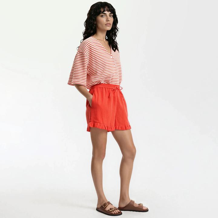 Image du produit La Redoute Collections Shorts mit Rüschen und elastischem Bund (S)