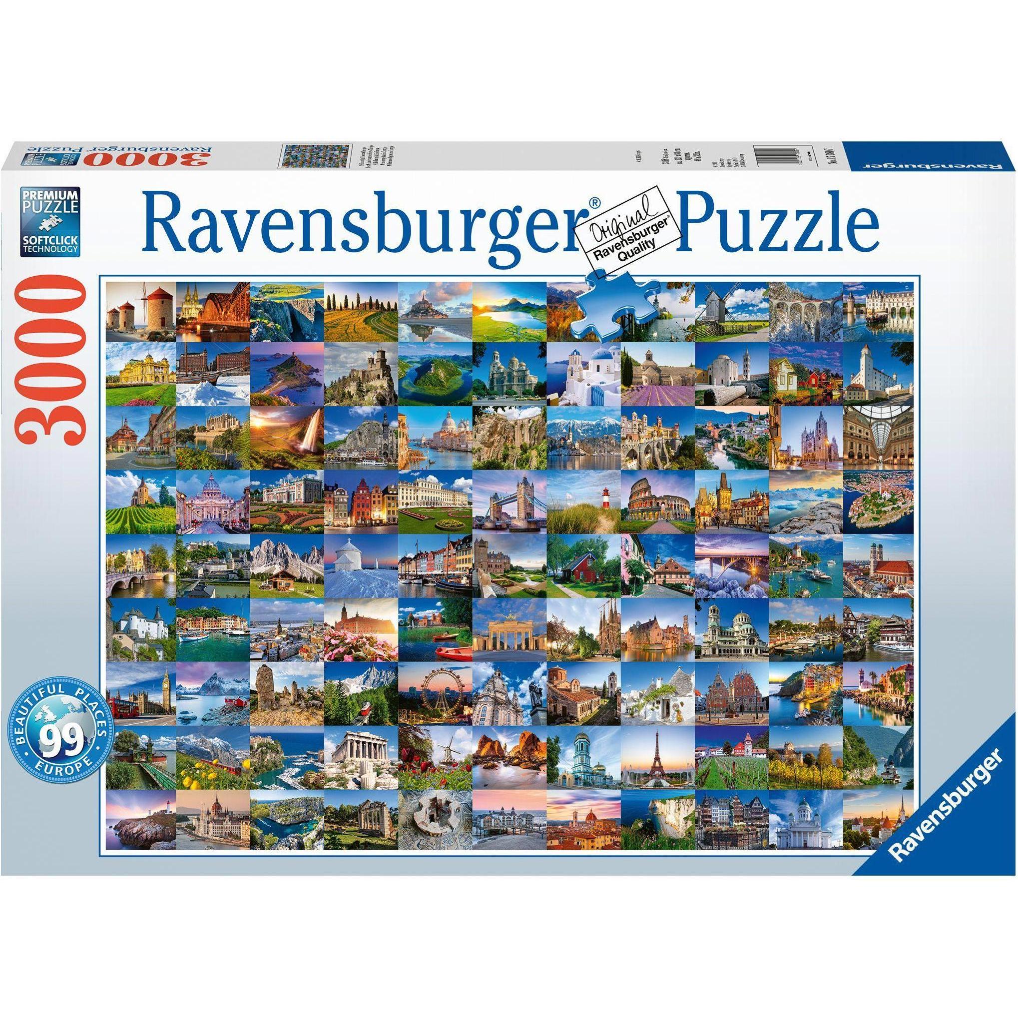 Ravensburger 99 Beautiful Places of Europe (3000 Teile)
