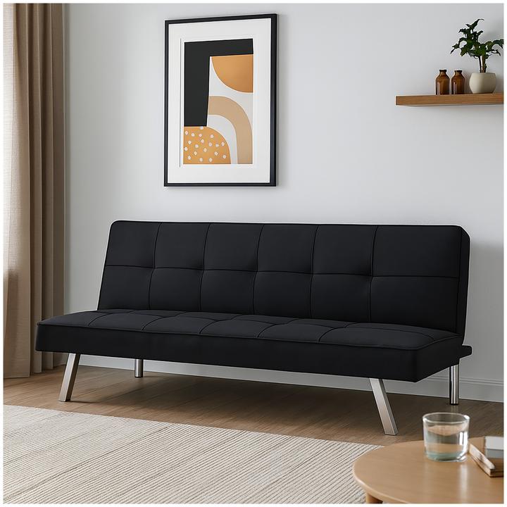 Produktbild HTI-Living Klappsofa Schwarz Milena
