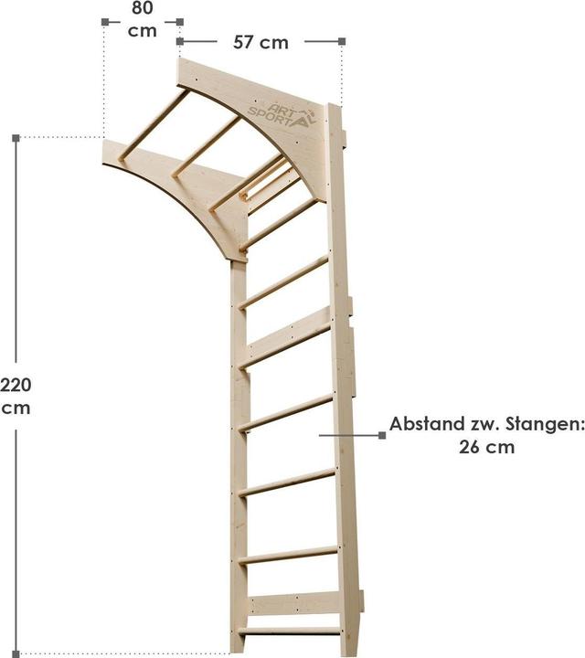 Immagine prodotto Juskys Holz Sprossenwand für Erwachsene