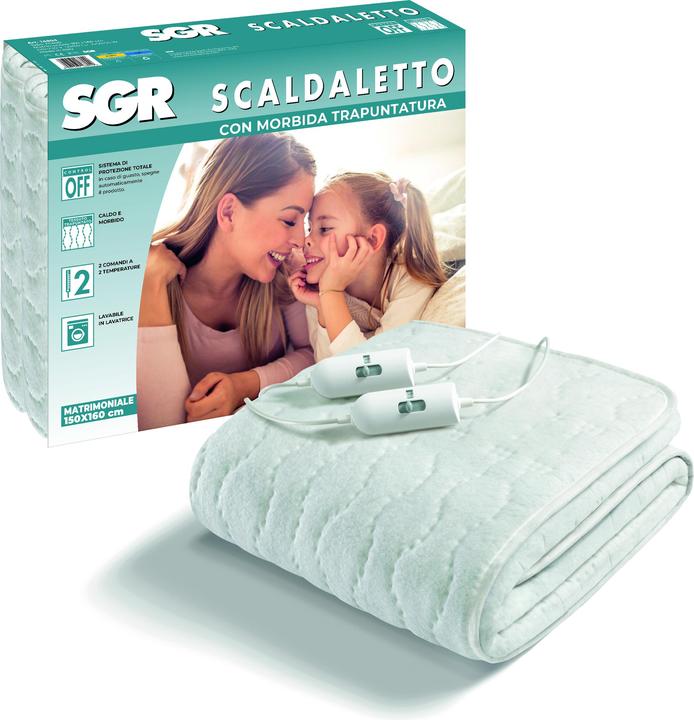 Actual product image Imetec 16804 electric blanket/pillow 55 W White Fabric (160 x 150 cm)