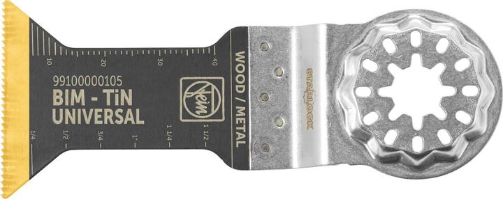 Productafbeelding Fein E-Cut Universal-Sägeblatt mit Titanbeschichtung (1 St.), Länge 55 mm, Breite 44 mm, VE 1 St, Aufnah