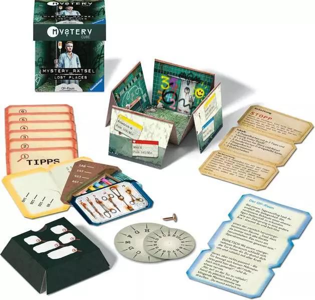Productafbeelding Ravensburger 23692 - Mystery Cube - Lost Places: De operatiekamer - puzzel voor EXIT-liefhebbers vanaf 10 jaar (Duits)