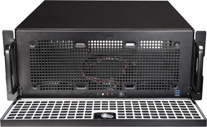 Actual product image Chieftec 19" 4U E-ATX IPC Case Black No PSU