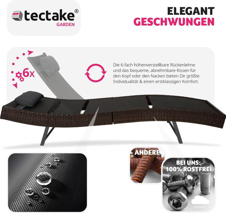 Immagine prodotto tectake Sdraio Moana (211 cm)