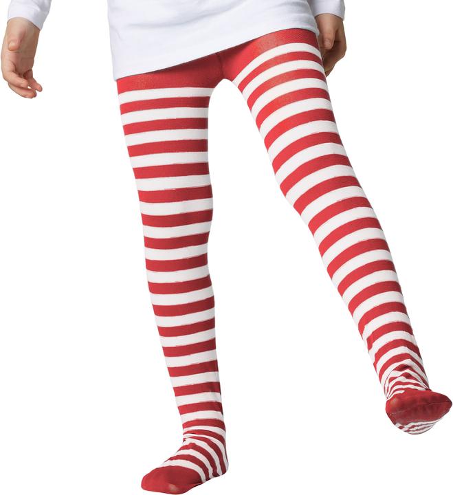 Immagine prodotto tectake Calzamaglia a righe per bambini, rosso-bianco (110, 128)