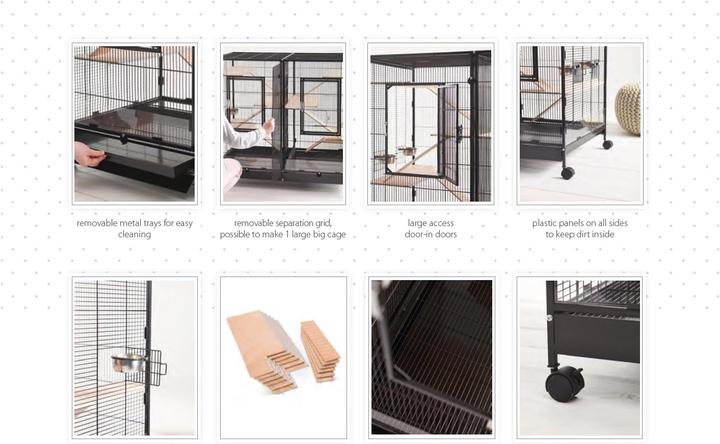 Actual product image Savic Plateformes en bois, 60 x 29 x 44 cm, Set 4 pièces