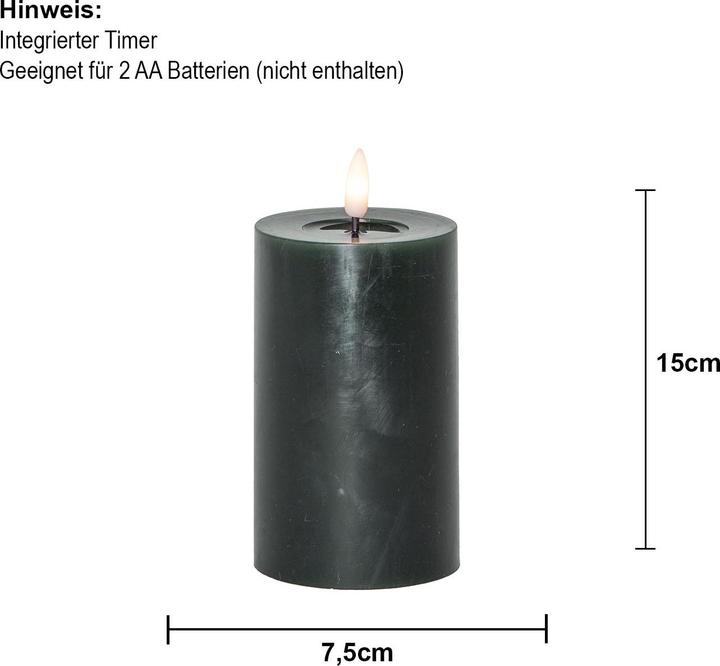 Actual product image Star Trading LED Pillar Candle Flame Flow