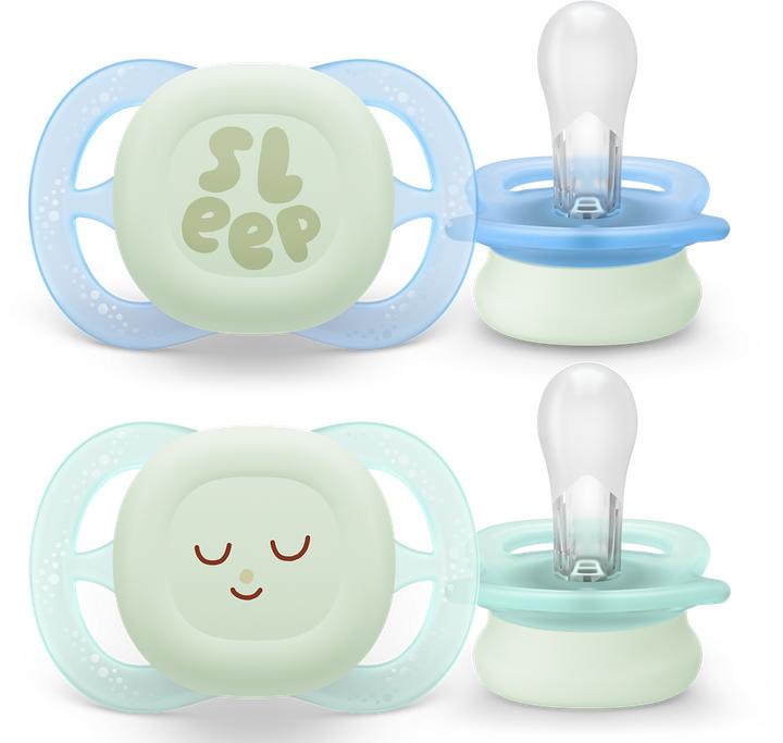 Productafbeelding Philips Avent Pacifier SCF075/18 ultra start für die Nacht (2 x, tot 2 M., Vanaf de geboorte)