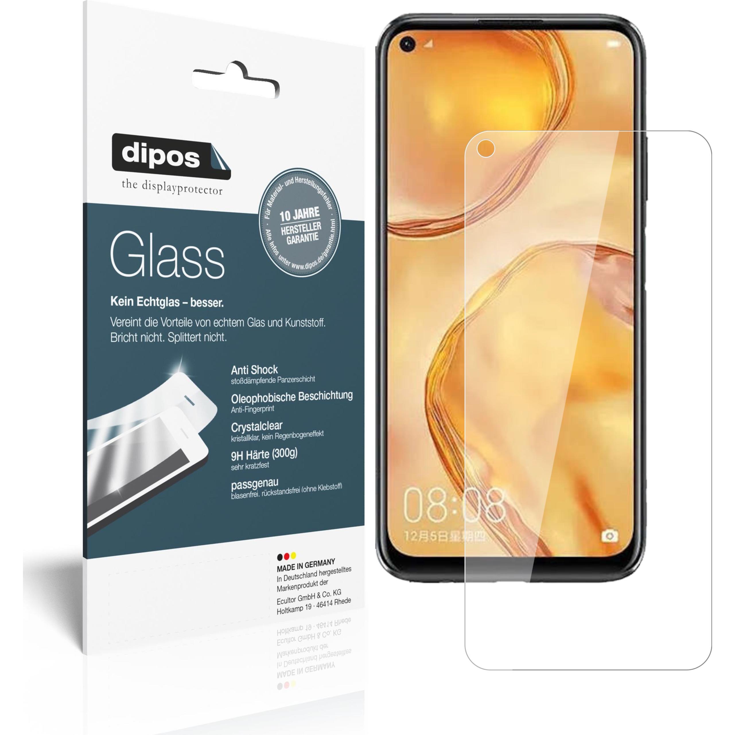 Dipos Displayschutz Anti-Shock (2 Stück, Huawei P40 Lite), Smartphone Schutzfolie, Transparent
